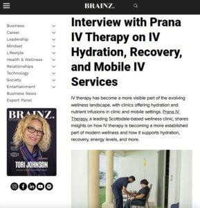 Interview with Prana IV Therapy on IV Hydration, Recovery & Mobile IV Services